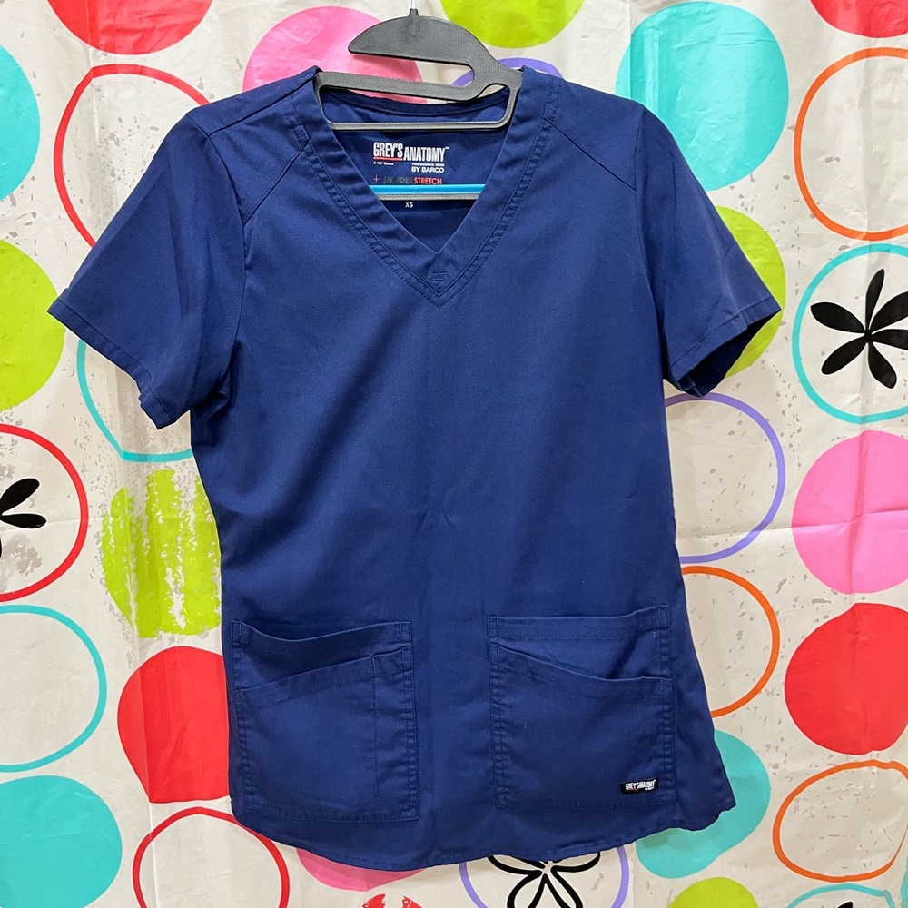 navy grey’s anatomy scrubs set